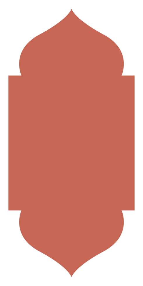 The Dome with Rectangle Red Oriental Style Islamic Frame Arches with Modern Boho Mosque Dome for Window png