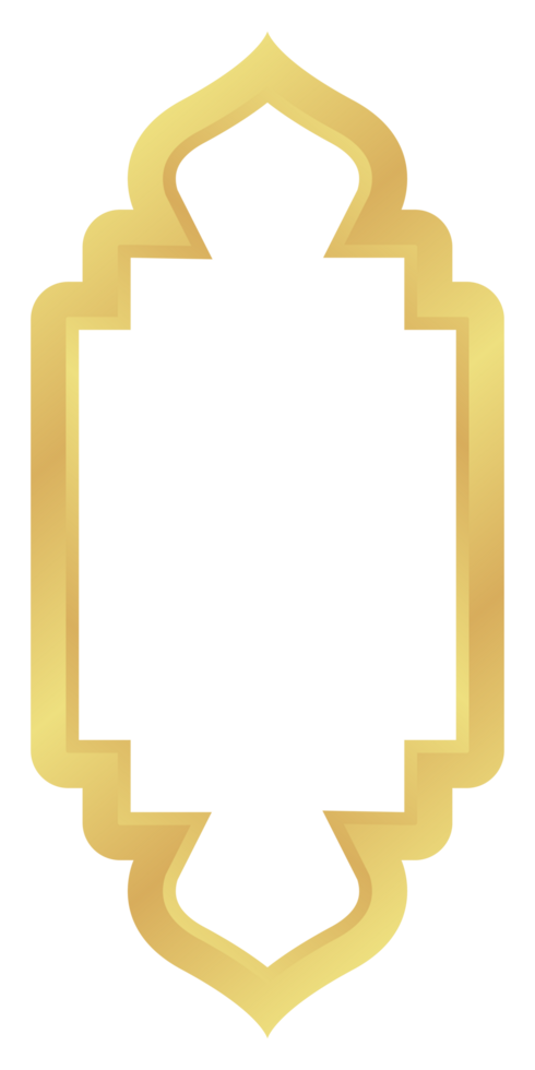 a cúpula com Duplo arredondado retângulo ouro gradiente oriental estilo islâmico quadro, Armação arcos com moderno boho mesquita cúpula para janela png