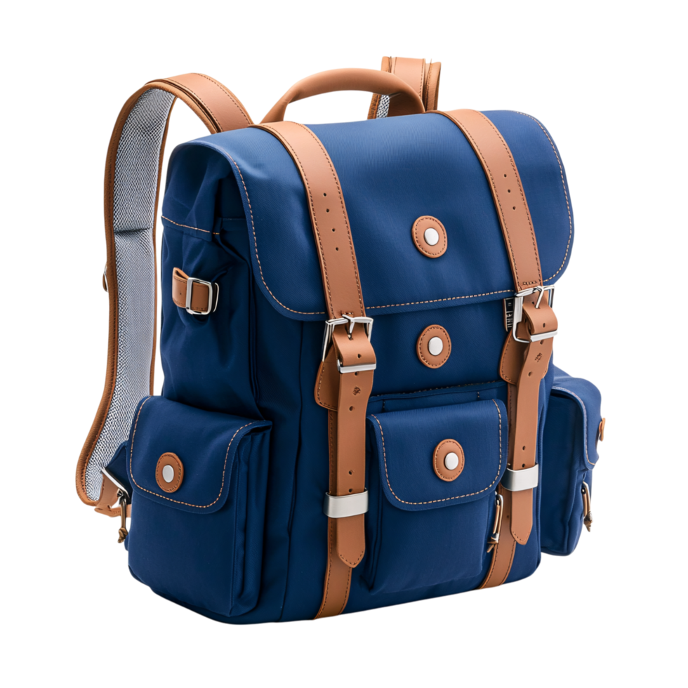 Blue Backpack isolated png