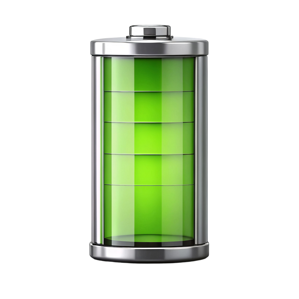 Full Battery Icon with High-Quality 3D Rendering png