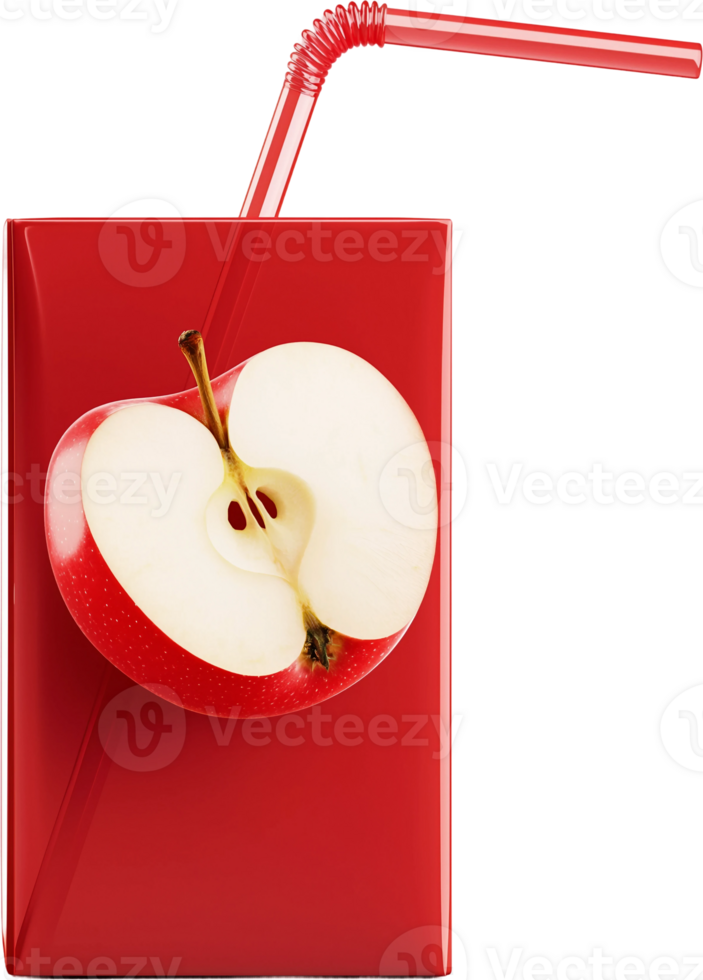 Red apple juice drink png