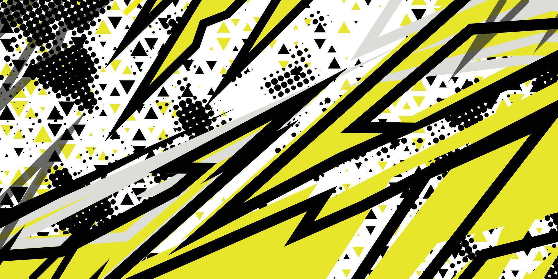 Geometric abstract line racing background kit design vector
