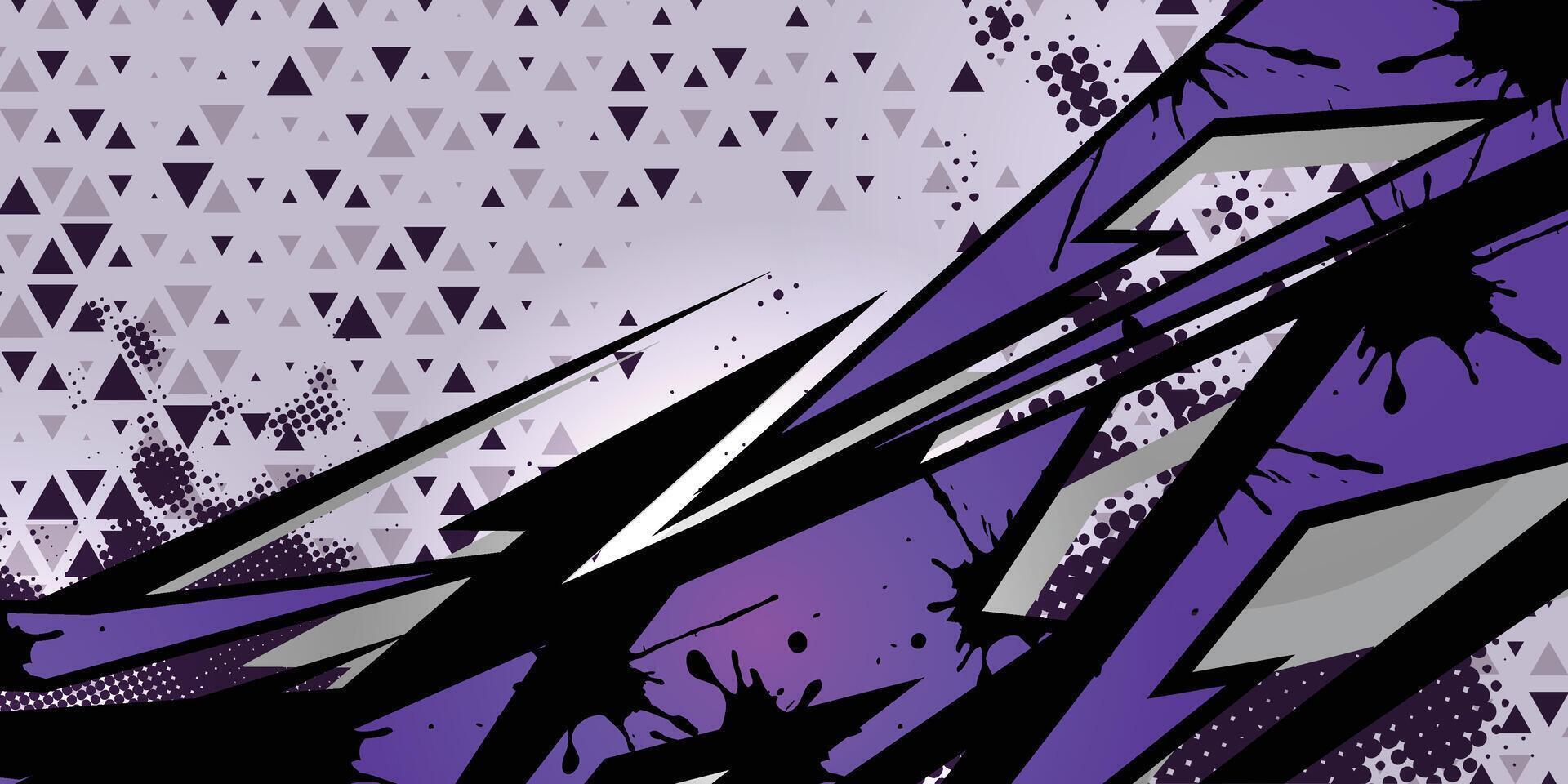 Textured background of abstract stripes and Racing triangle pattern vector