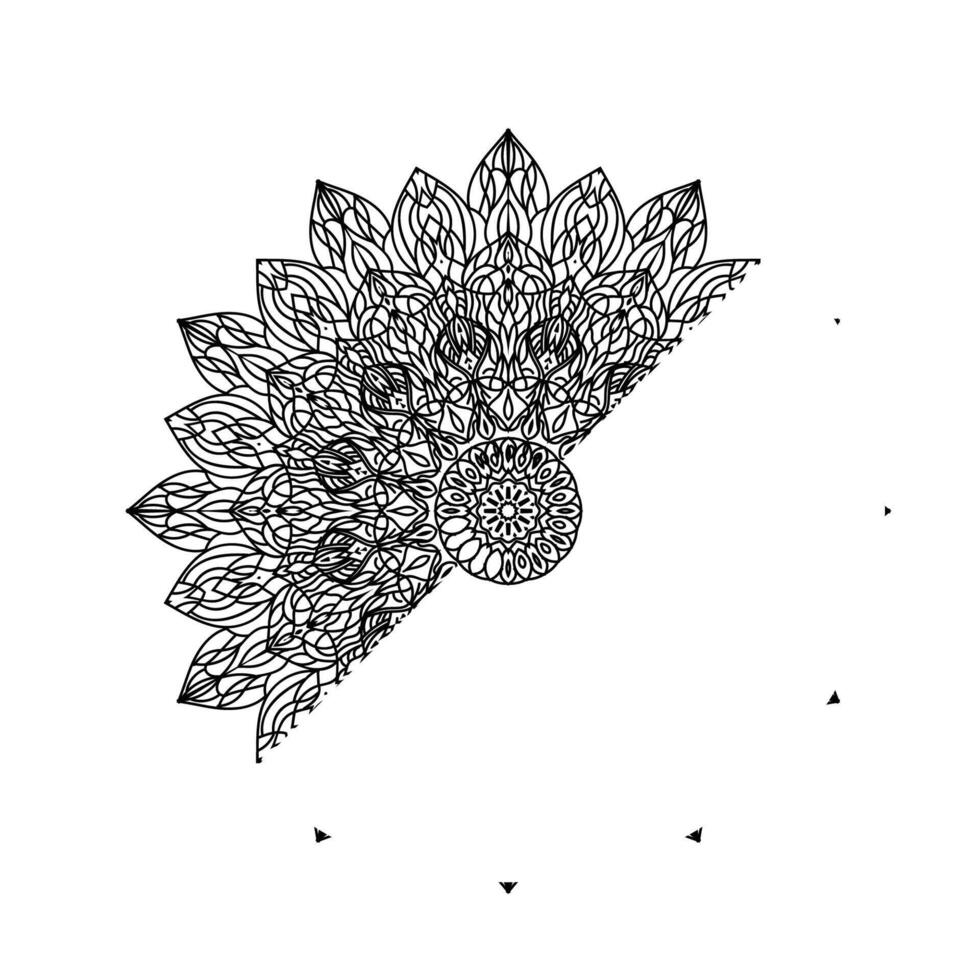 mandala art simple design decorative art flower mandala simple vector