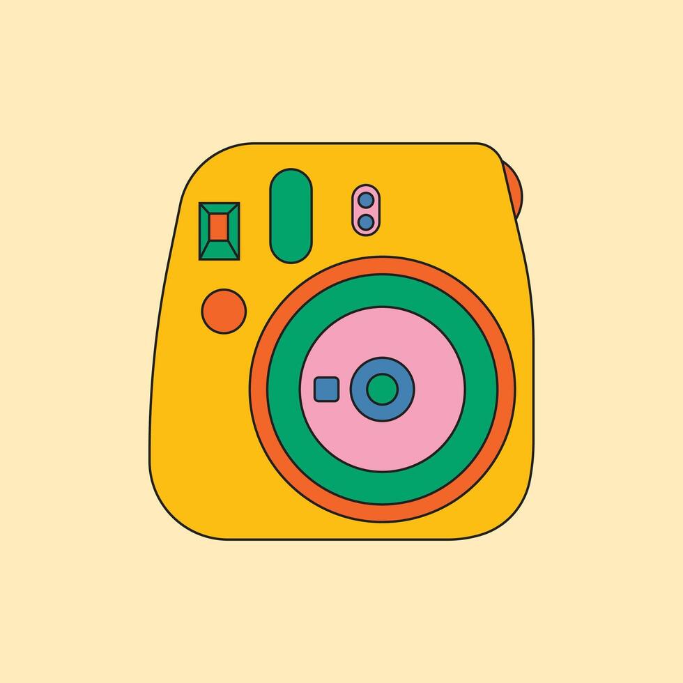 Illustration camera classic retro vector
