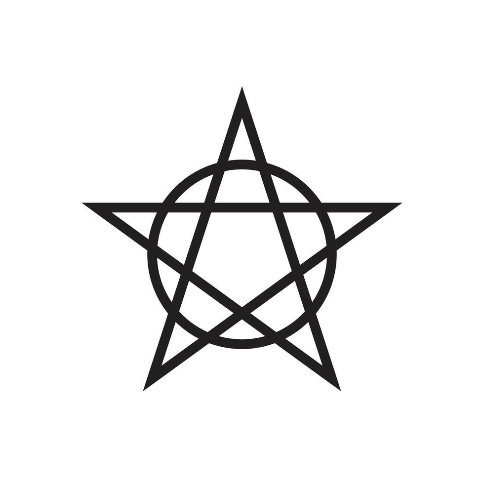 Icon or symbol minimalist satanic unique design vector