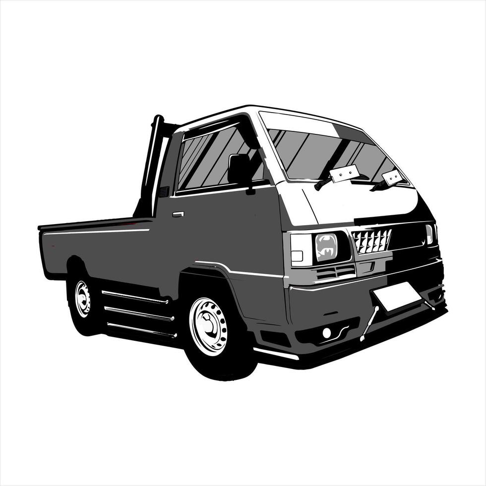 elsapek l300 pick up truck vector
