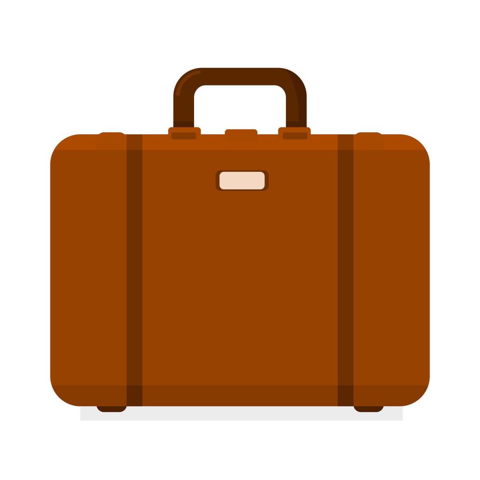 Suitcase Travel Bag Concept for Tourist And Tourism - Icon Color Illustration vector