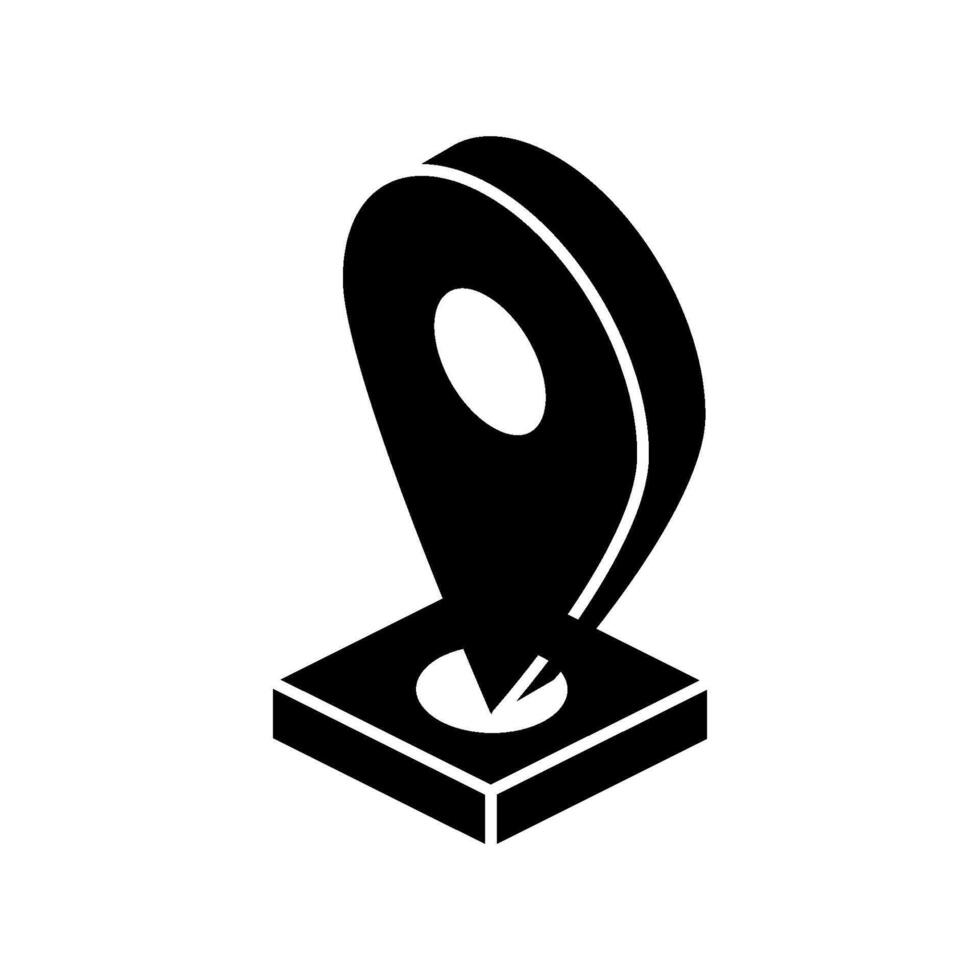 Destination Mark icon vector