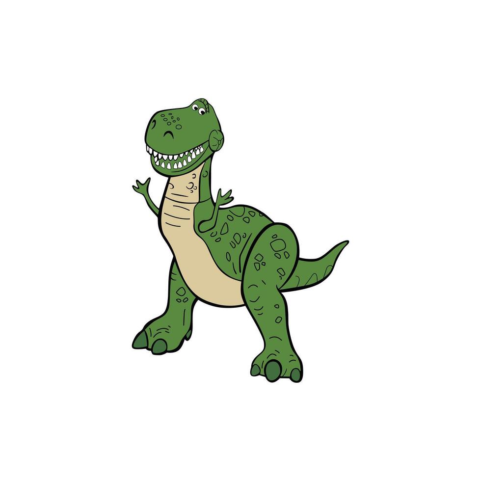 Rex Dinosaur Character vector