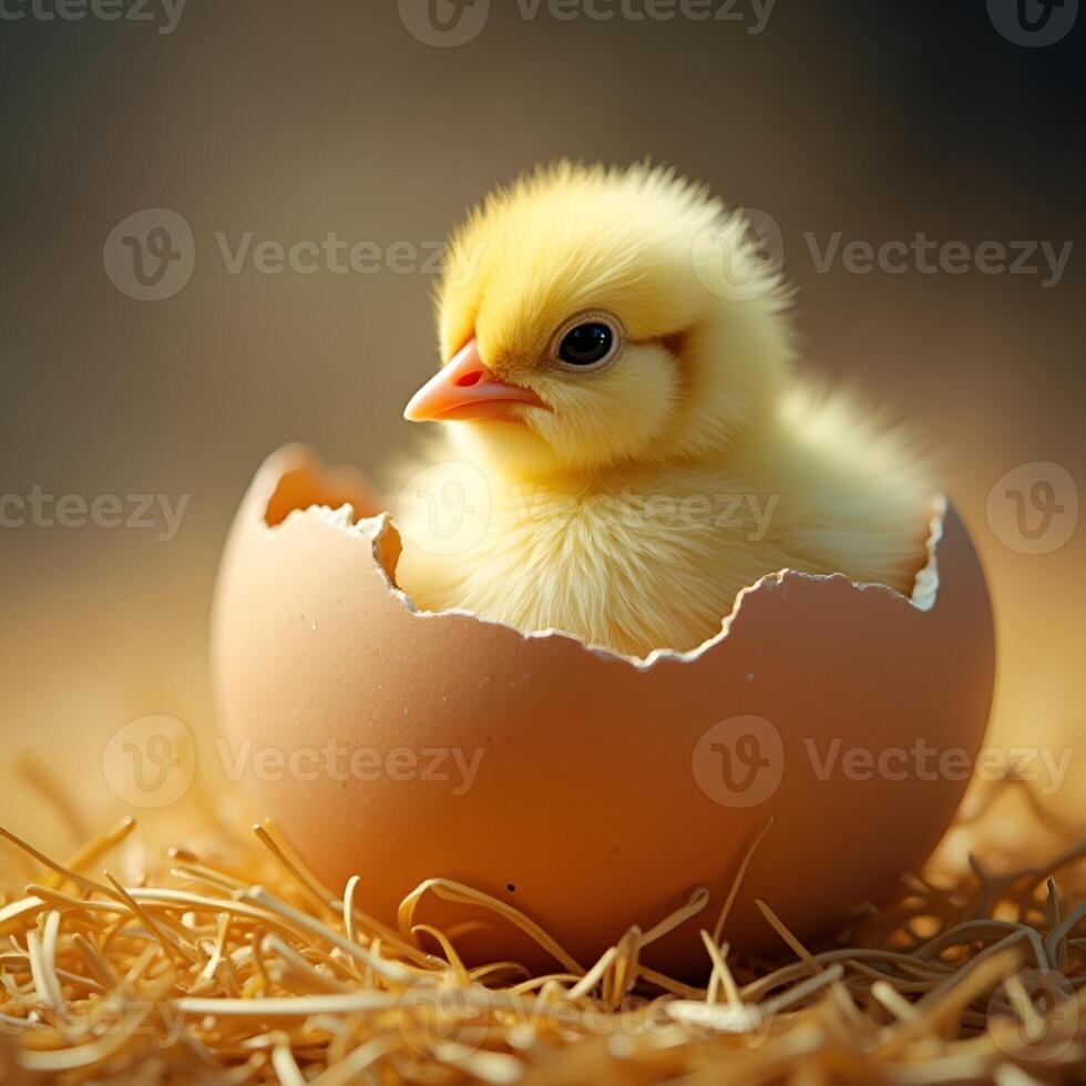 Breaking Free A Chick Emerges 1 photo
