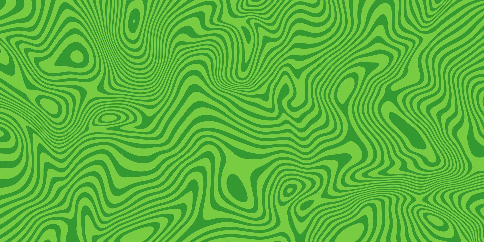 Background with Green Striped Waves vector
