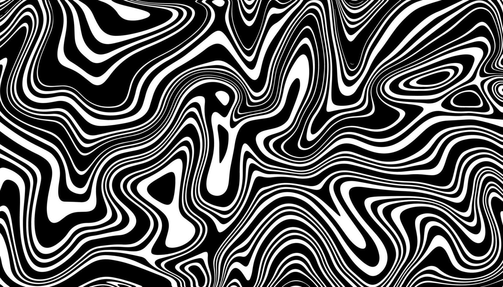 Black and white wavy background. Stylish texture with wavy stripes lines. vector