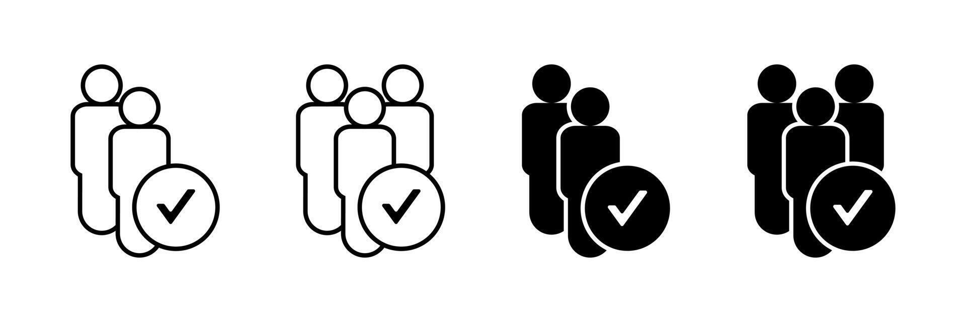 Collection of membership or leadership icons. Modern design isolated on white background vector