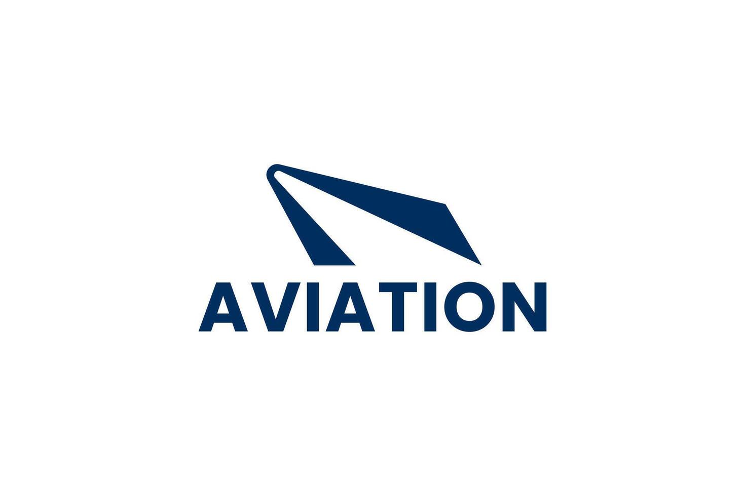 Aviation logo design symbol template vector