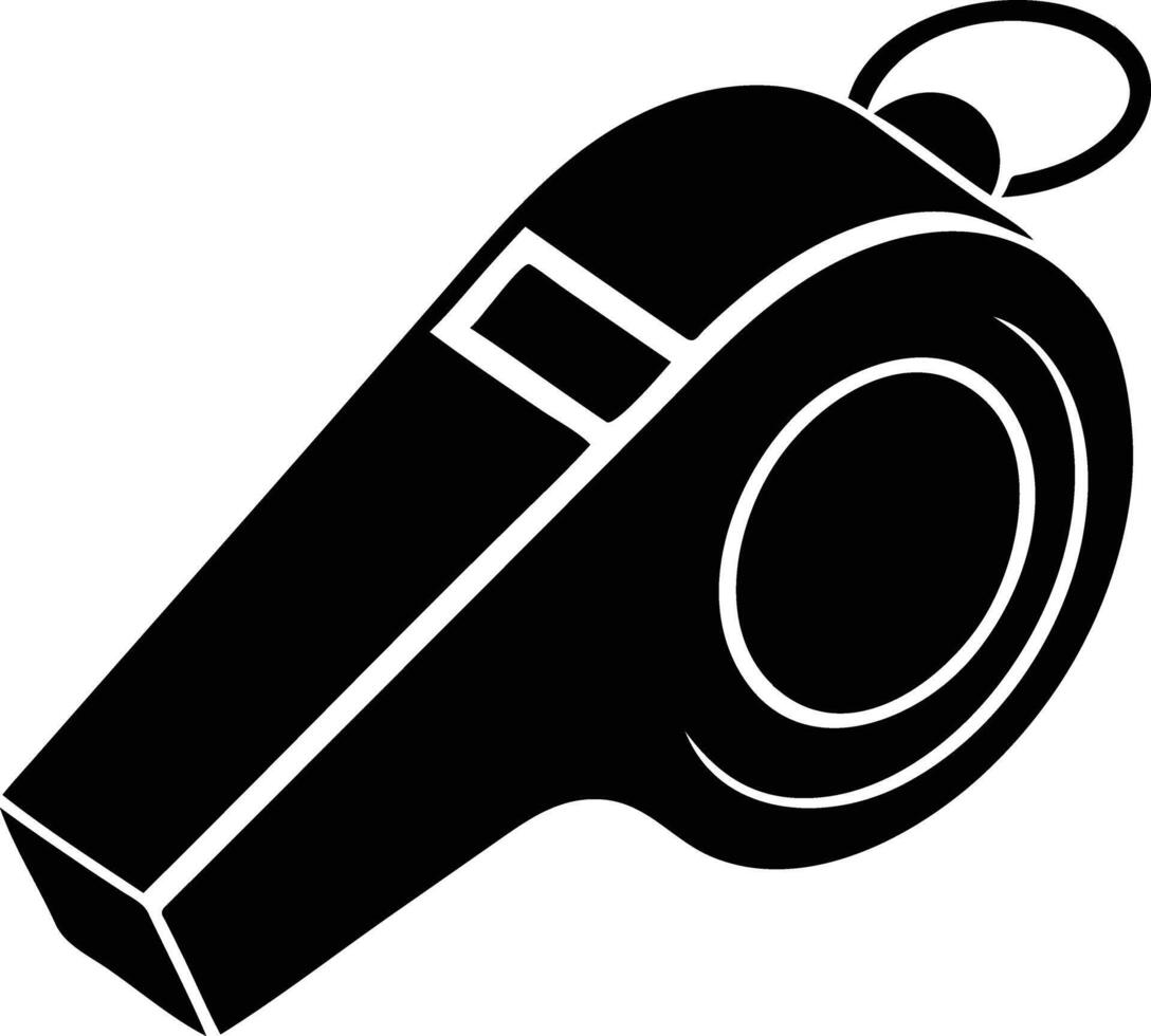 Whistle Sound Silhouette Available on EPS File vector