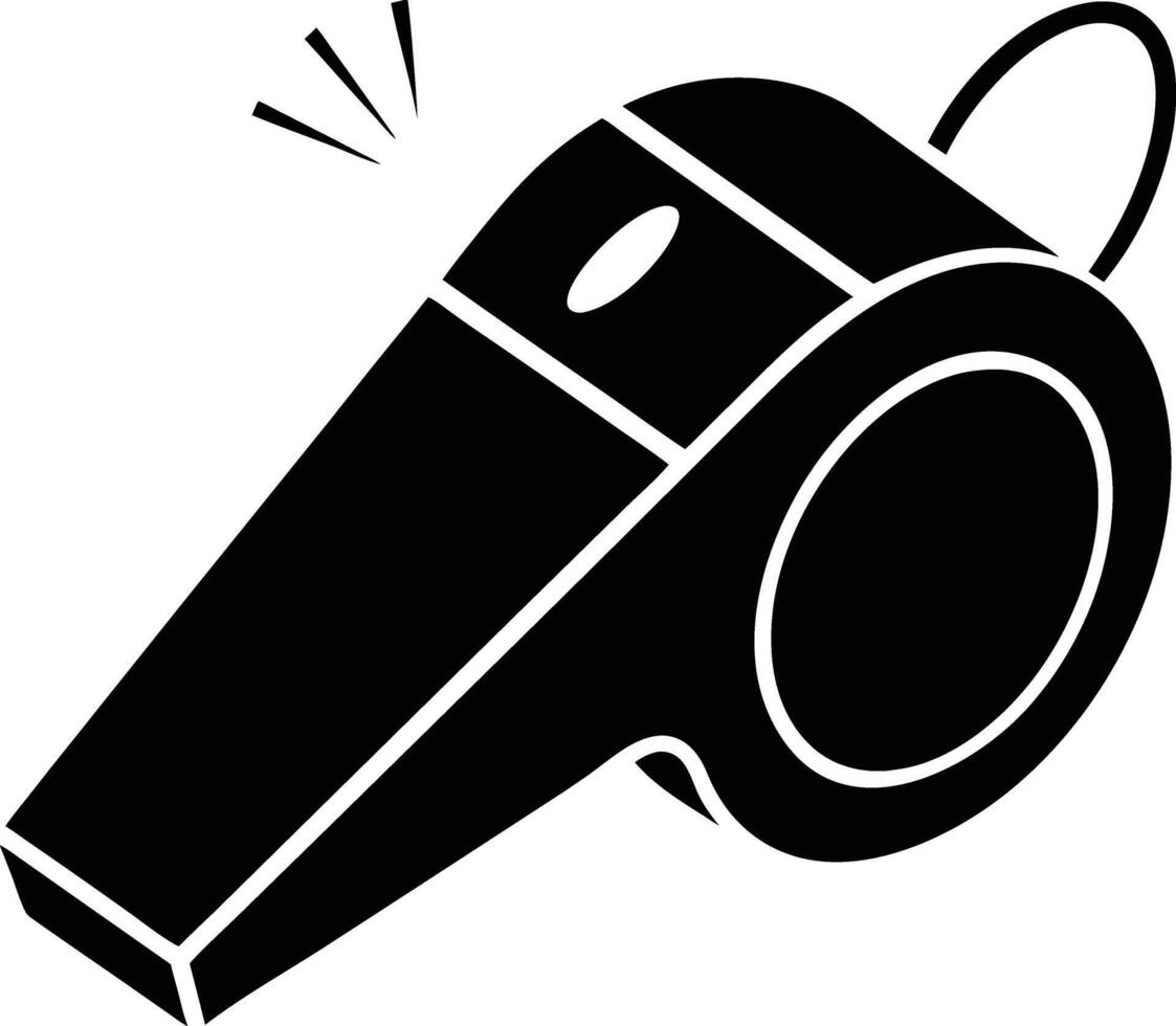 Loud Whistle Silhouette Available on EPS File vector