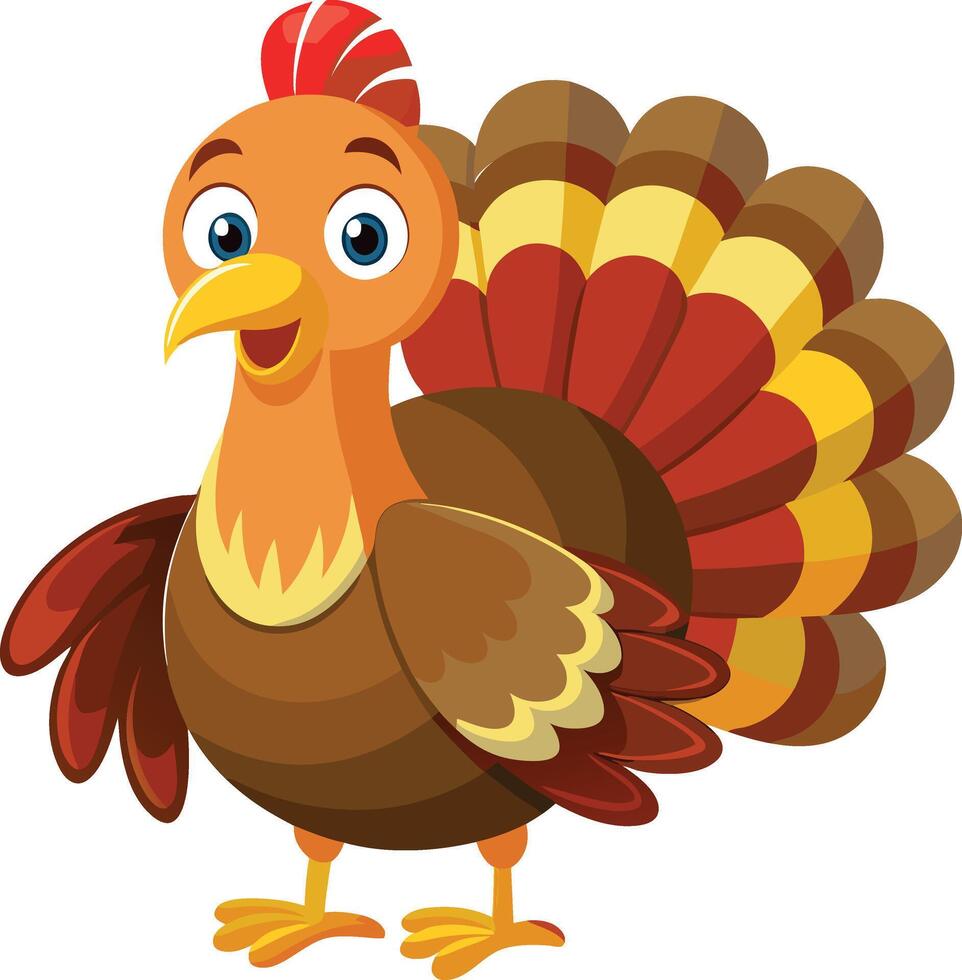 Proud Turkey Available on EPS File vector