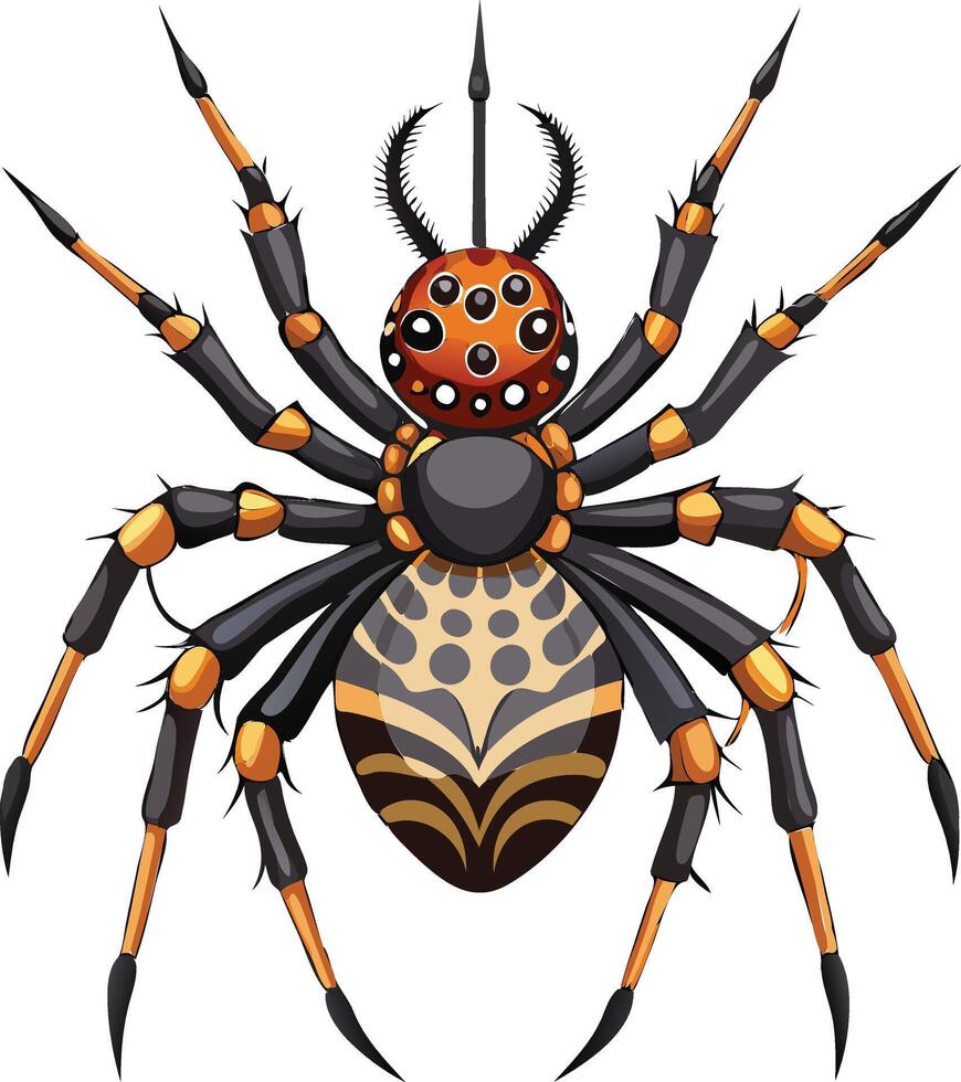Stealthy Spider Available on EPS File vector