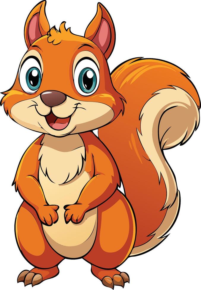 Playful Squirrel Head Available on EPS File vector
