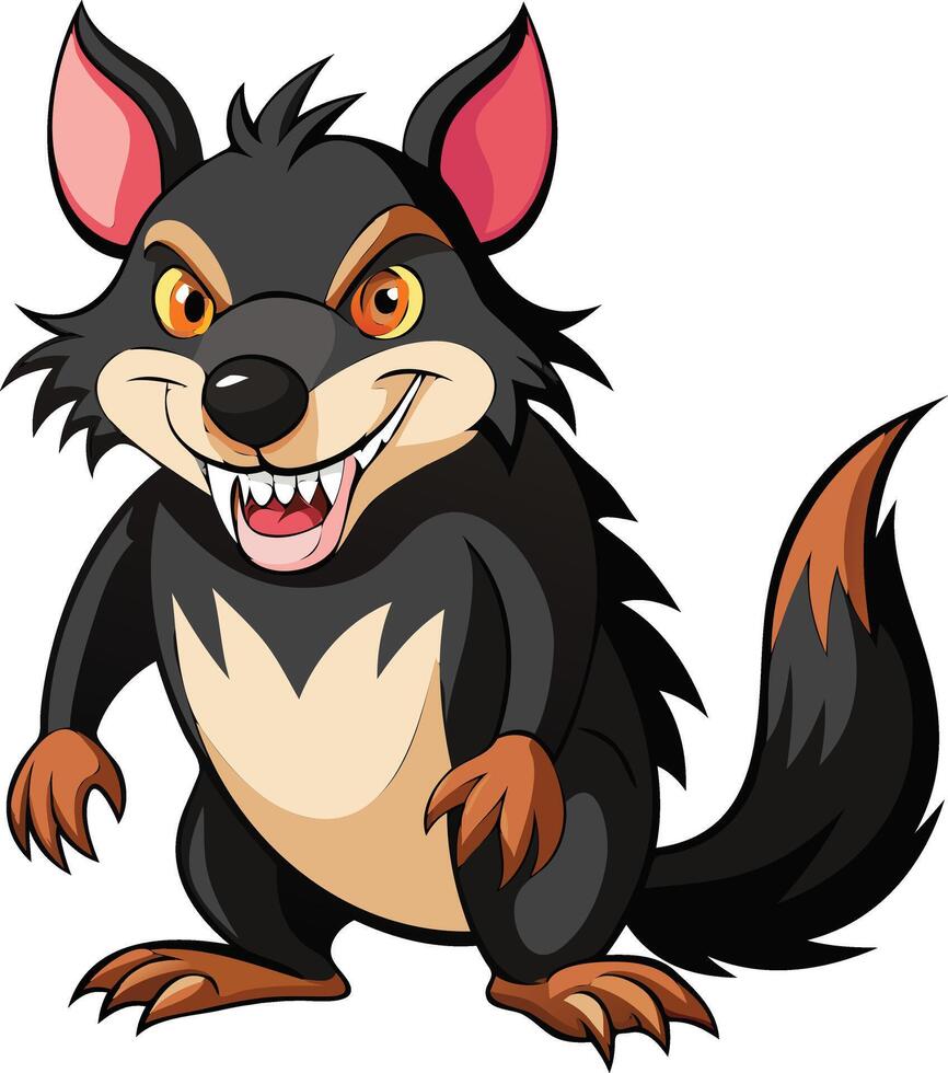 Dynamic Tasmanian Devil Available on EPS File vector