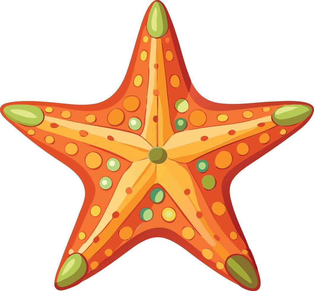 Oceanic Starfish Available on EPS File vector