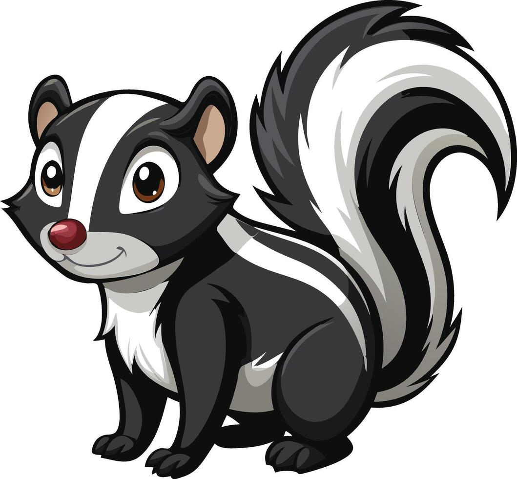 Wild Skunk Available on EPS File vector