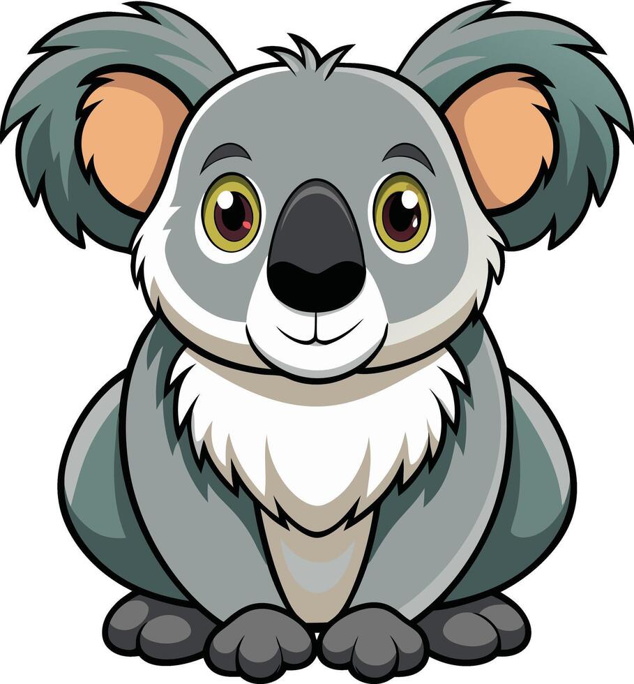 Koala in Its Natural Habitat Available on EPS File vector