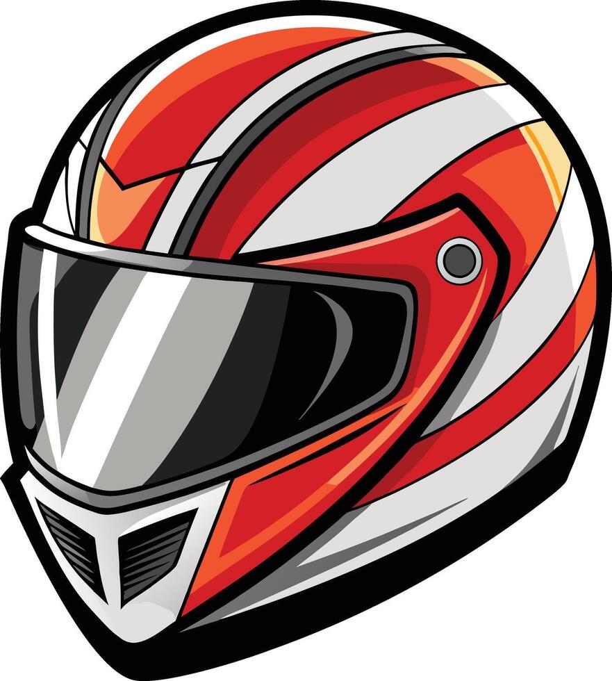Ultimate Rider Motorcycle Helmet Available on EPS File vector