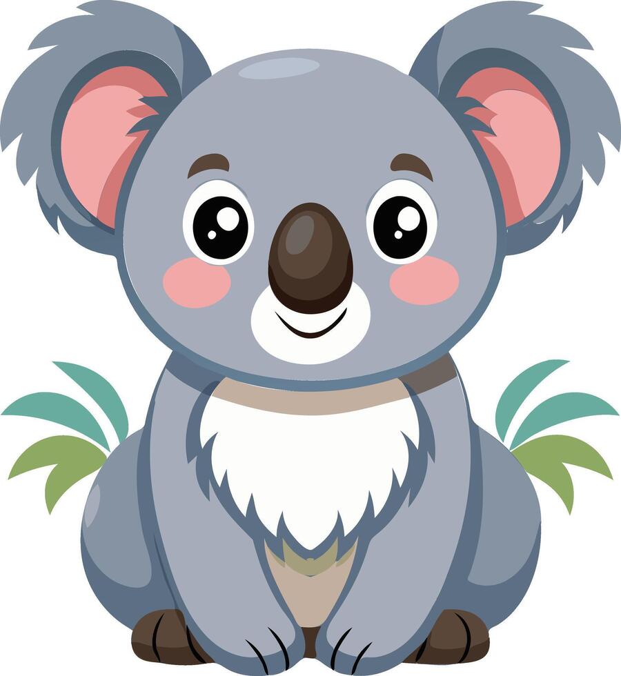 Koala in the Eucalyptus Forest Available on EPS File vector