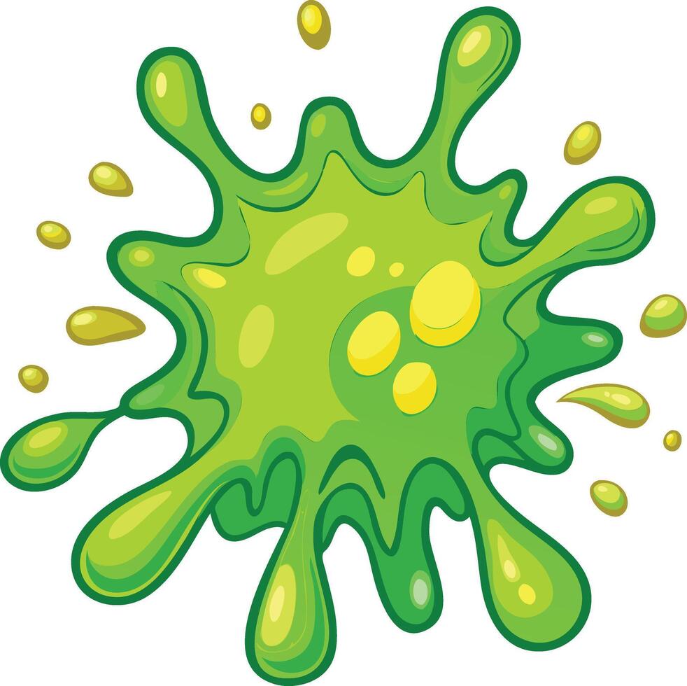 Slime Splashing Available on EPS File vector