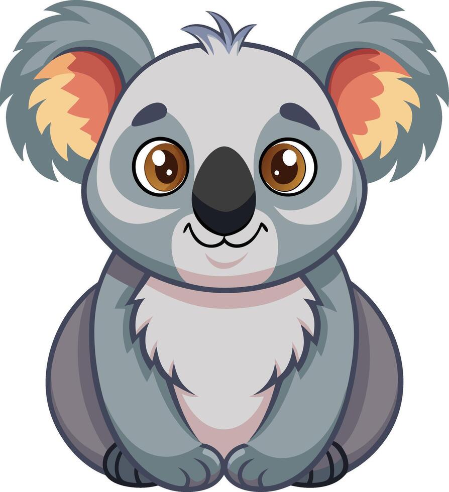 Adorable Koala in the Wild Available on EPS File vector