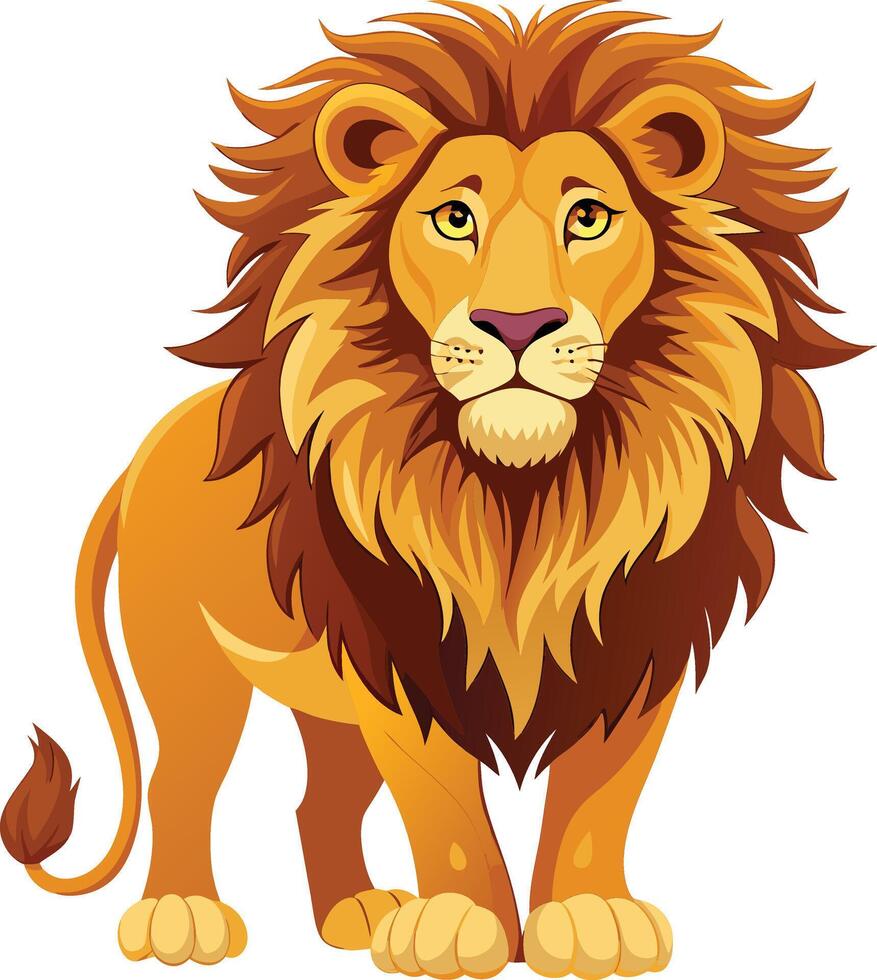 Majestic Royal Lion Available on EPS File vector