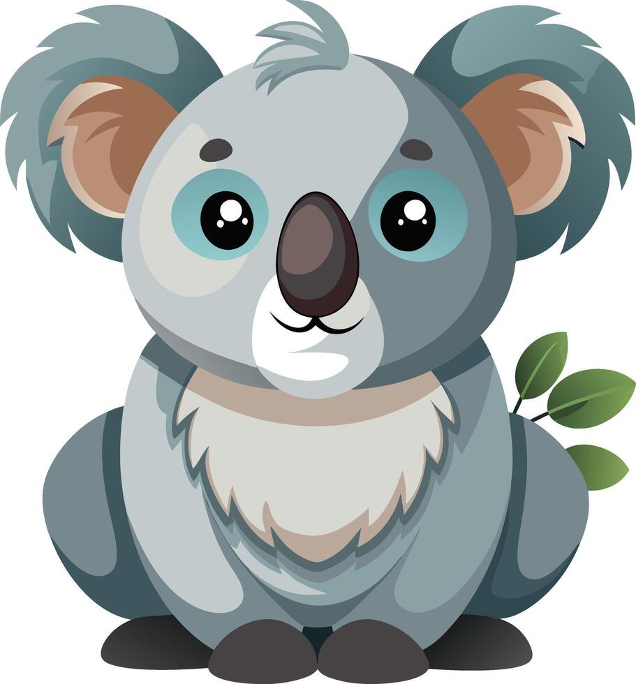 Koala Nestled in the Trees Available on EPS File vector