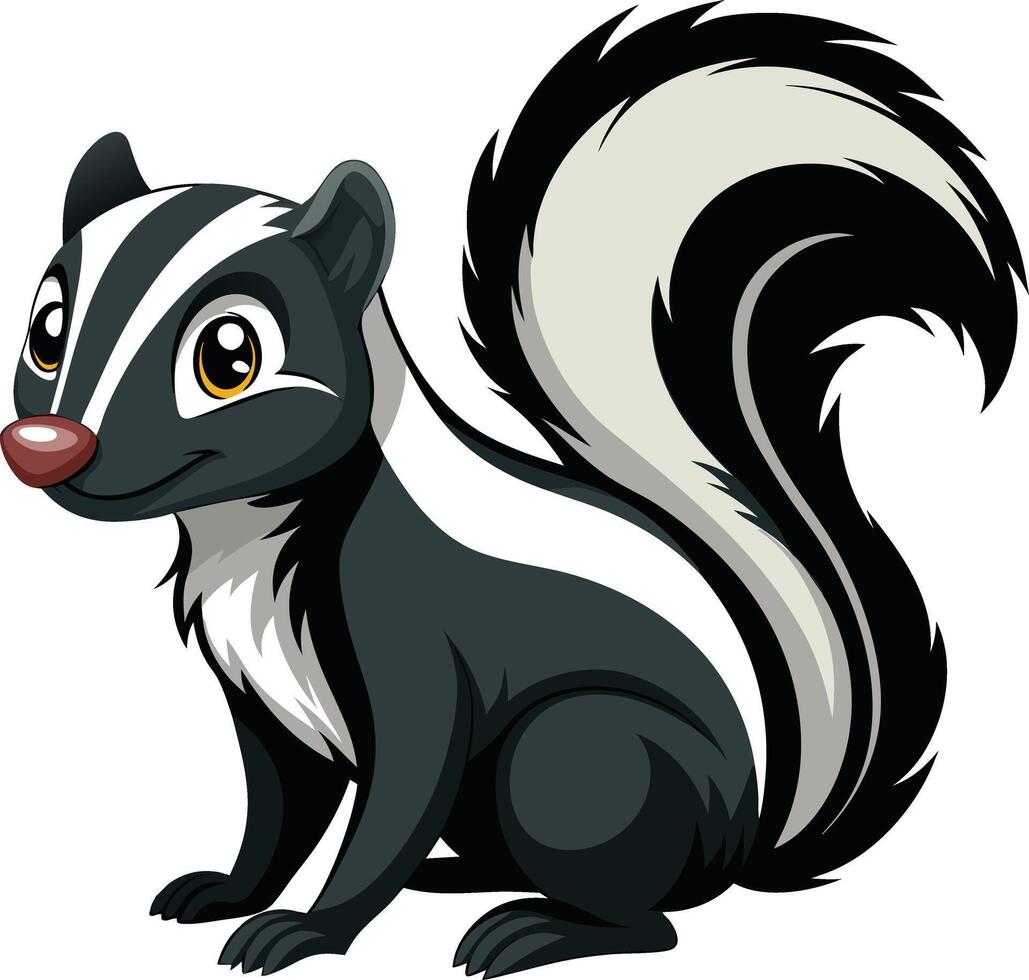 Mysterious Skunk Available on EPS File vector