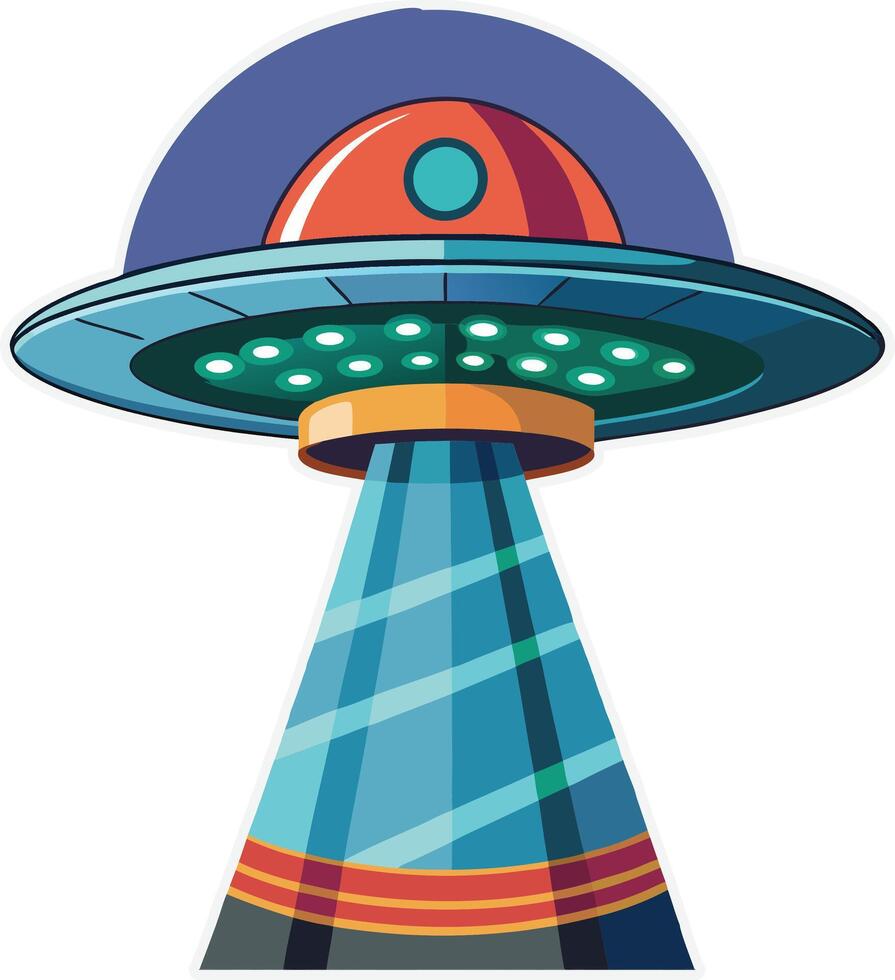 Mysterious UFO Available on EPS File vector