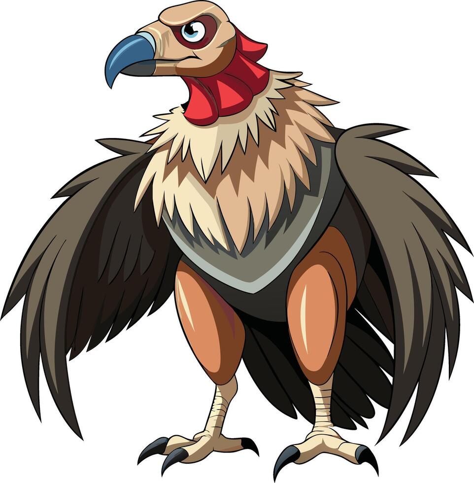 Distinctive Vulture Available on EPS File vector