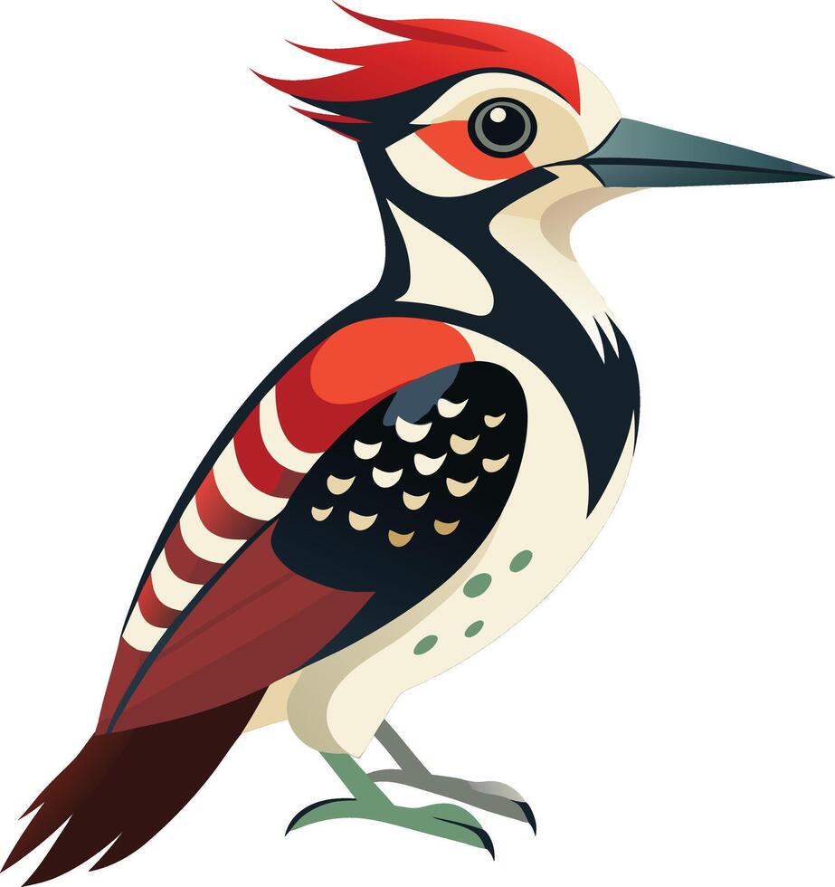 Wild Woodpecker Available on EPS File vector