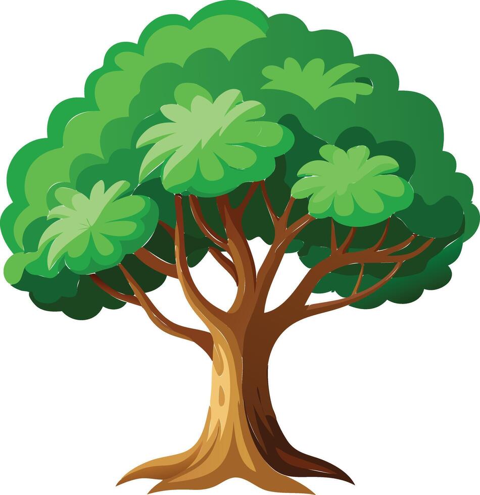 Towering Tree Available on EPS File vector