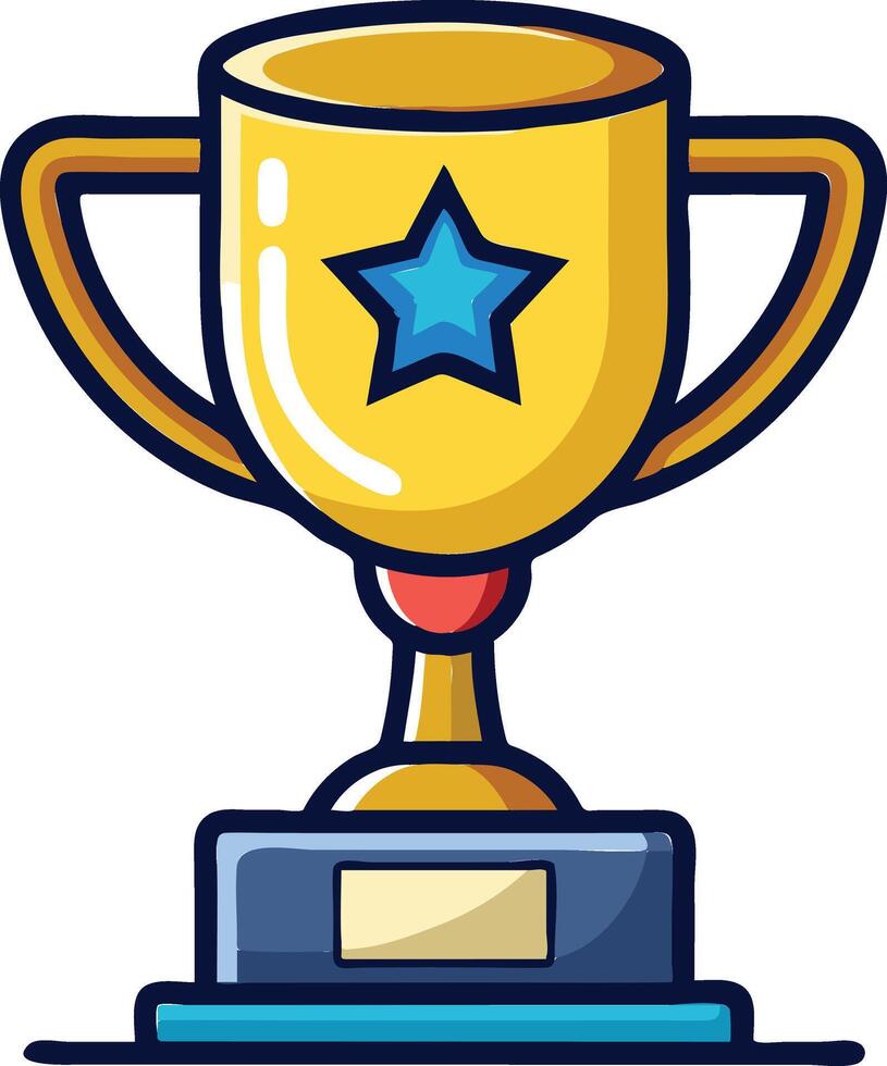 Golden Trophy Available on EPS File vector
