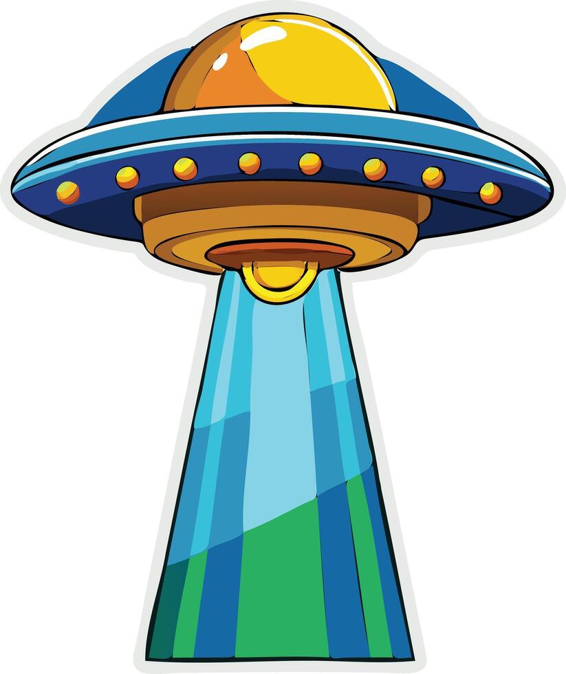 Surreal UFO Available on EPS File vector