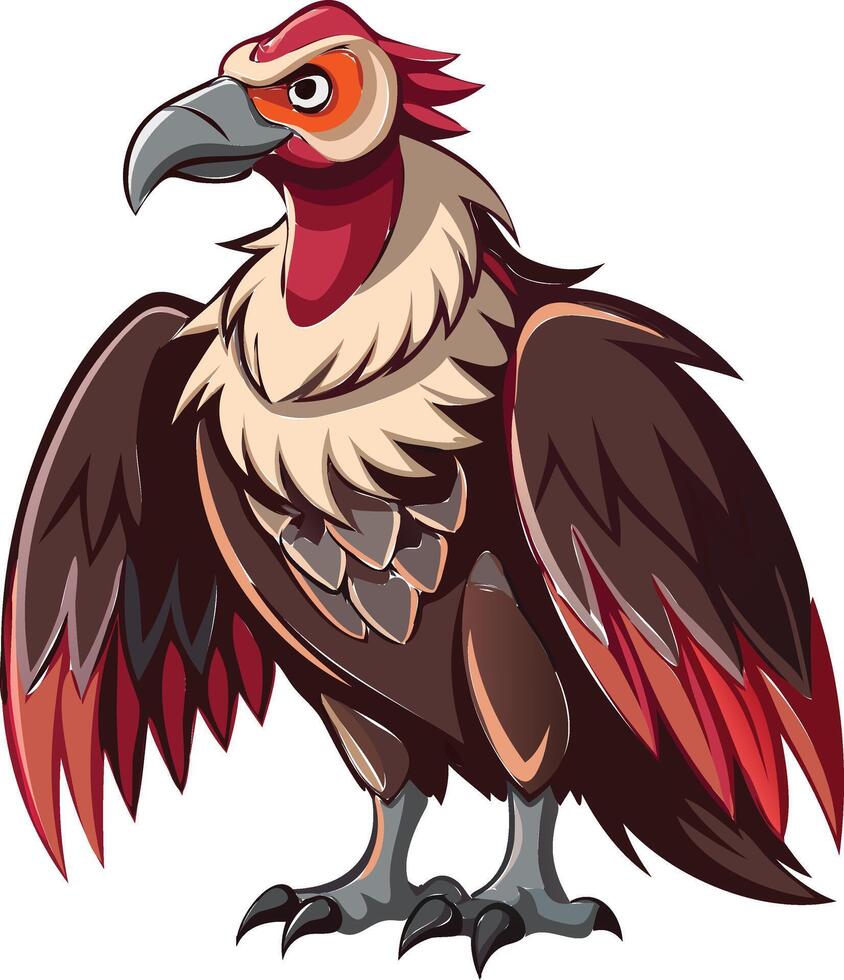 Fearsome Vulture Available on EPS File vector