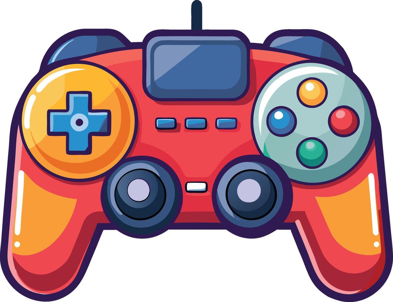 Futuristic Game Controller Available on EPS File vector