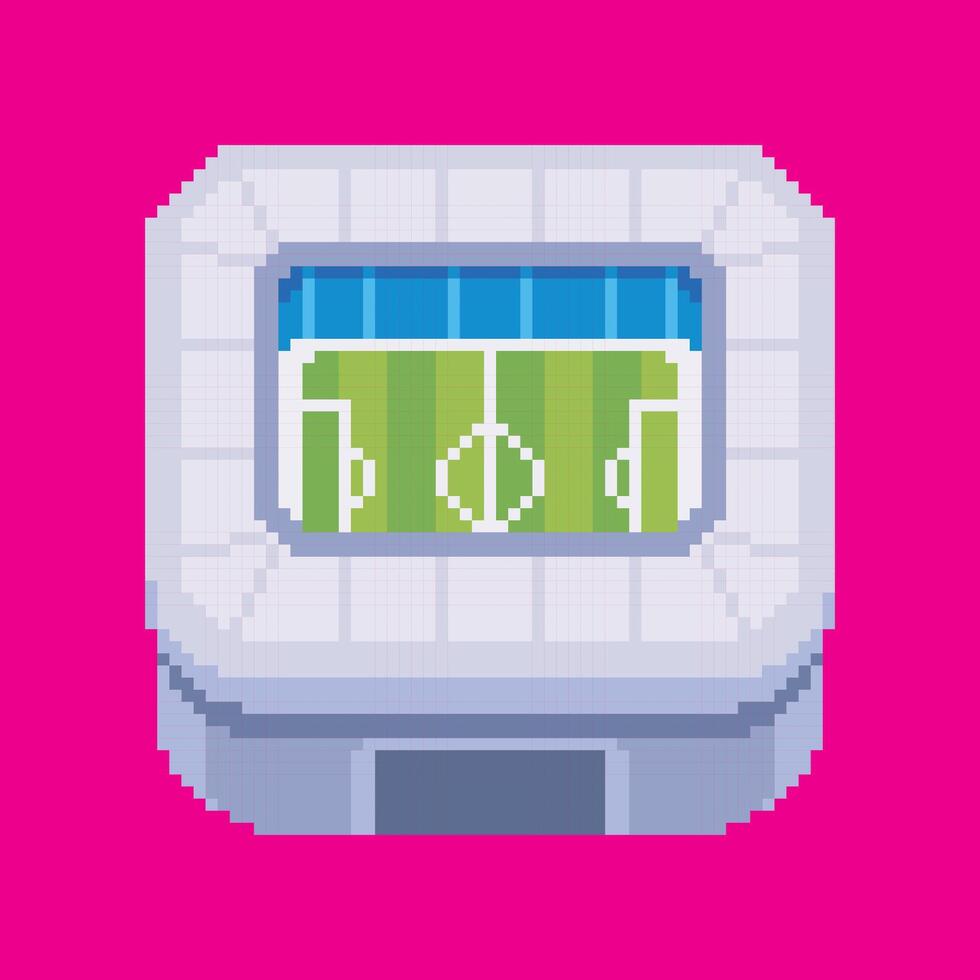 stadium pixel art vector