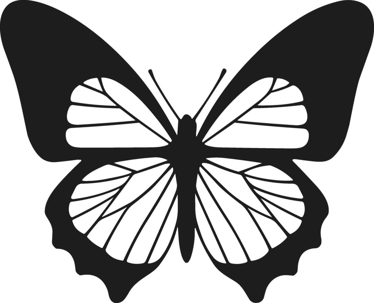 Stylish Butterfly Silhouette Design vector