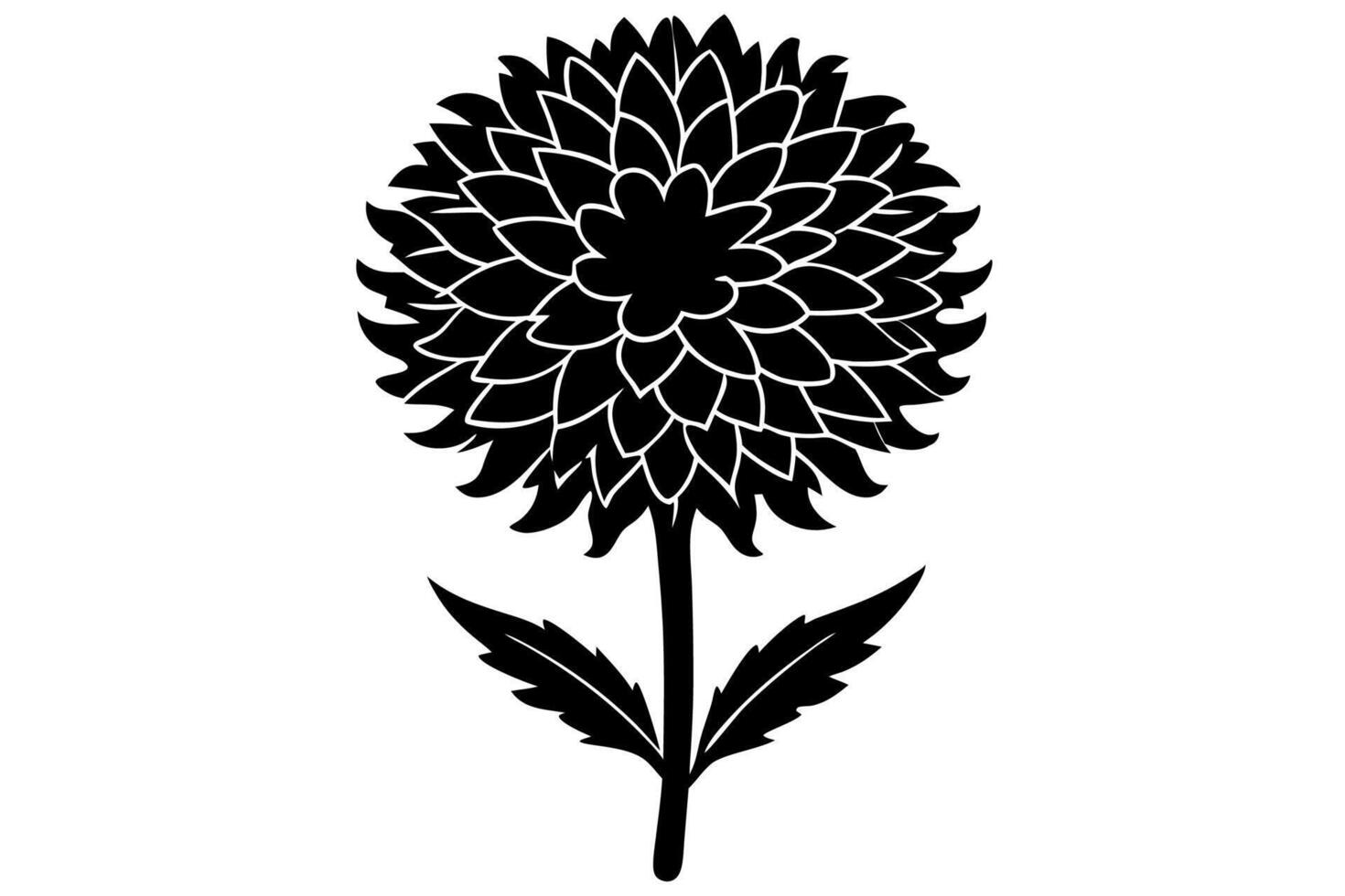 Traditional Hand Sketched Marigold Artwork vector