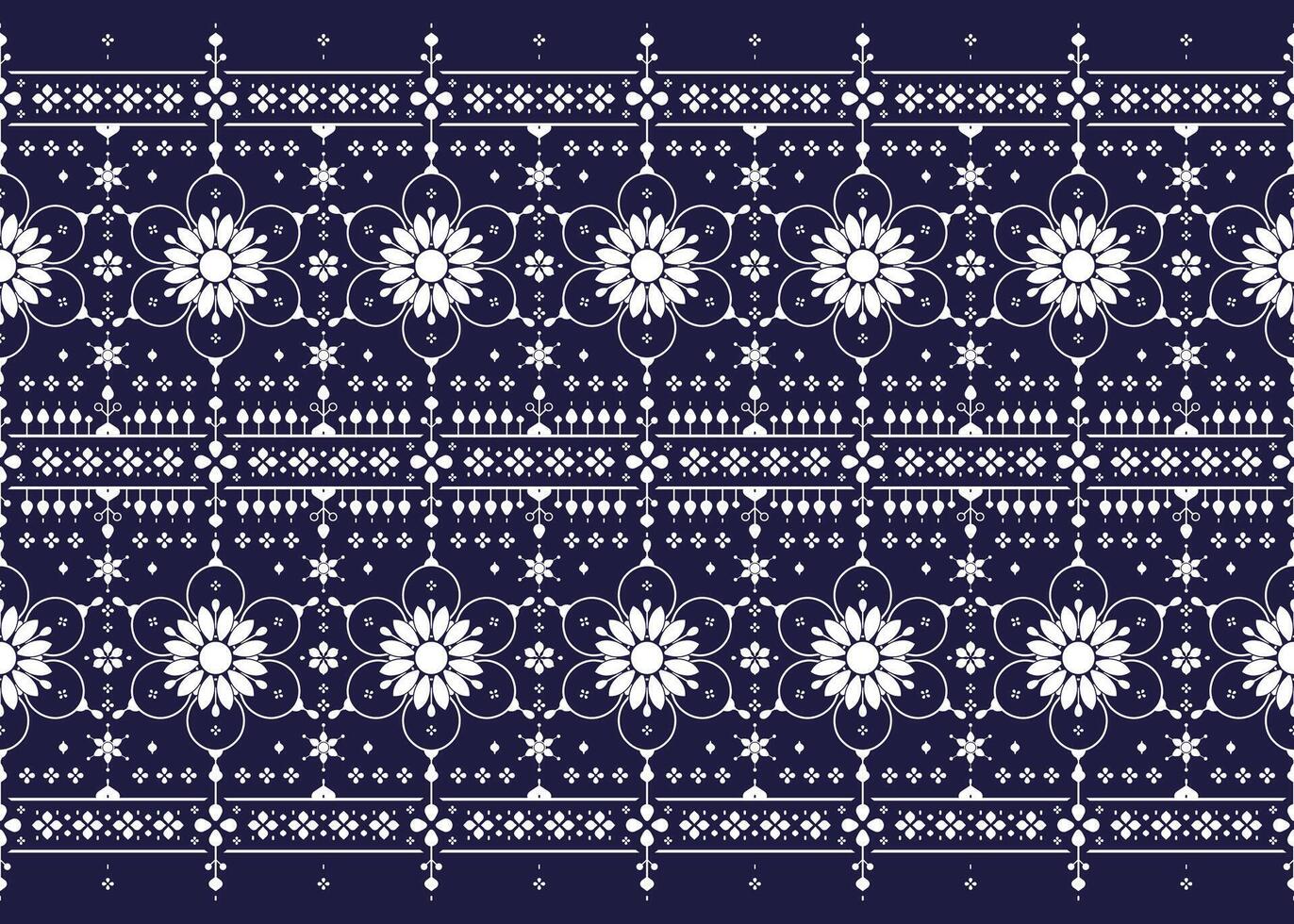 ethnic fabric seamless pattern, design for cloth, carpet, batik, wallpaper, wrapping etc. vector