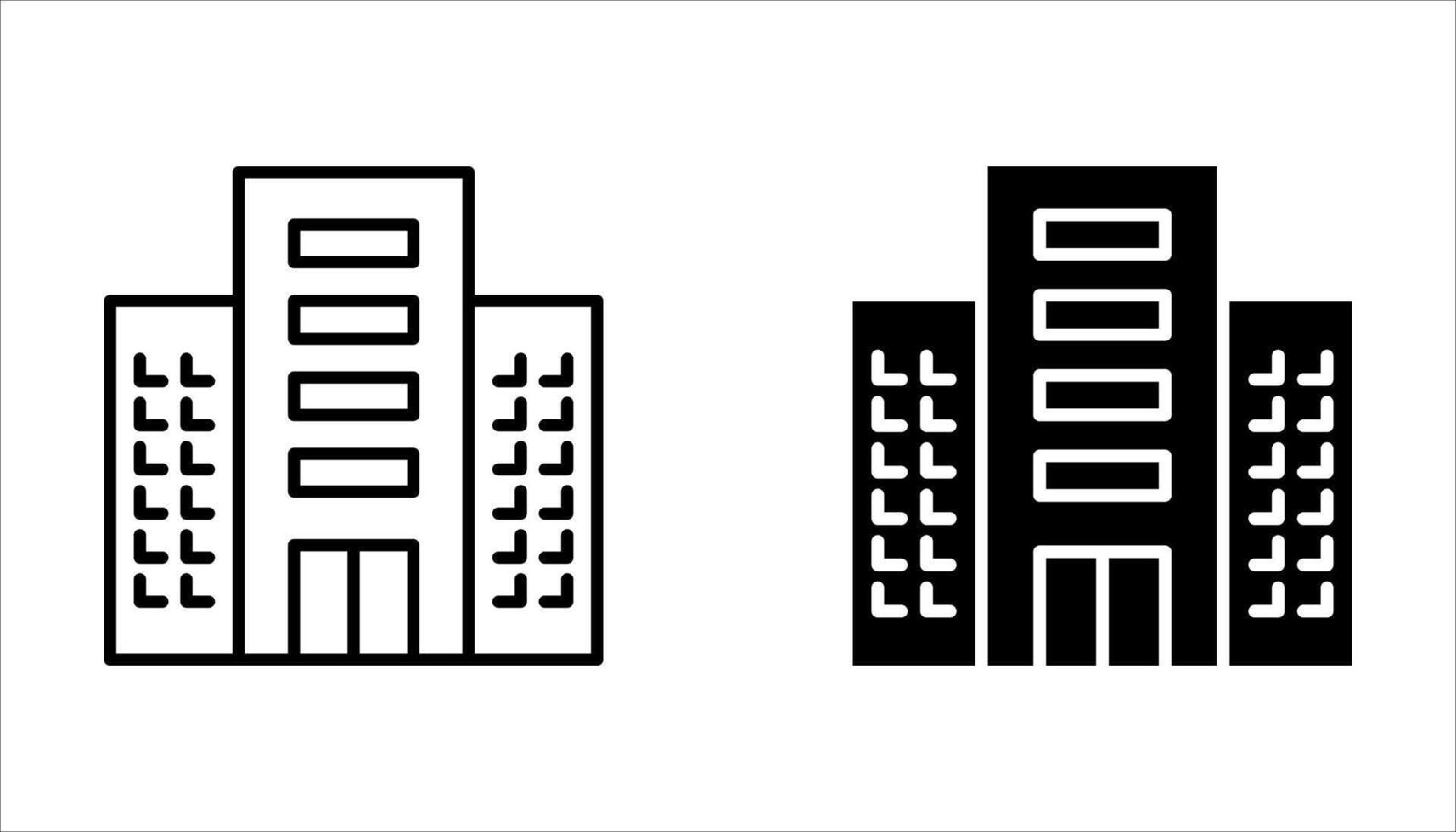 real estate icon set on white background vector