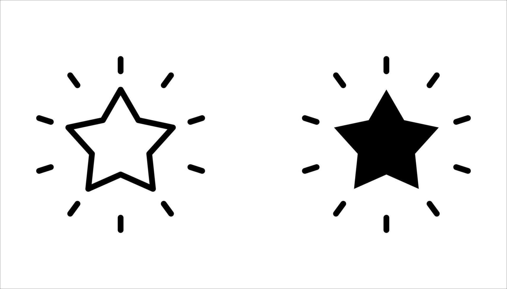 loyalty star icon set on white vector
