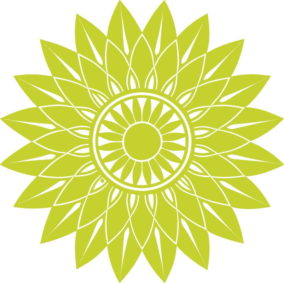 Mandala Line Drawing Design vector